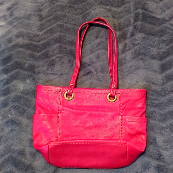 The Sak Red Zip Real Leather Purse with Pockets - Picture 3 of 11